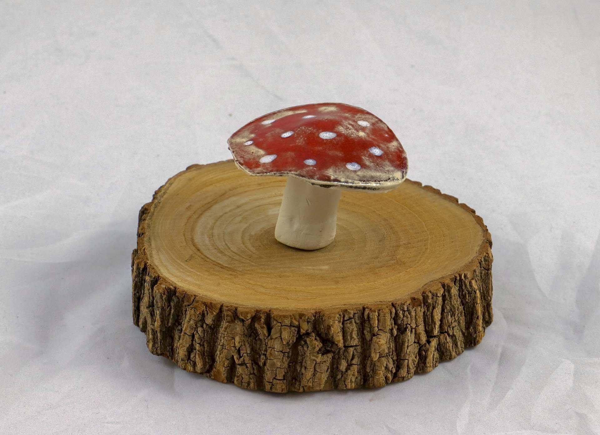 Petra Zobl Keramik - Pilz Glücksbringer mittel