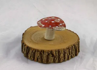 Petra Zobl Keramik - Pilz Glücksbringer mittel